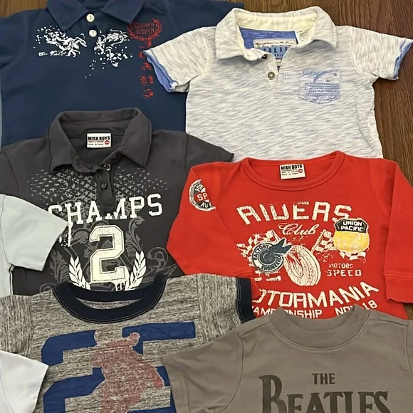 Lot of 12 Boys Designer Shirts Size 12 Months NWT / EUC
